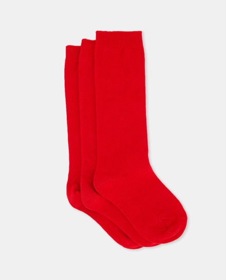 Pack de tres calcetines altos de niña · Cotton Juice · El Corte Inglés