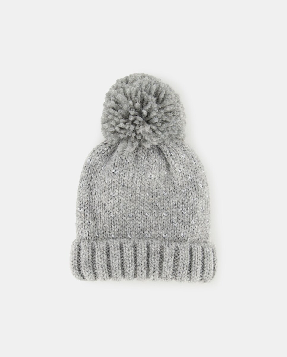 Bonnet fil lurex assorti