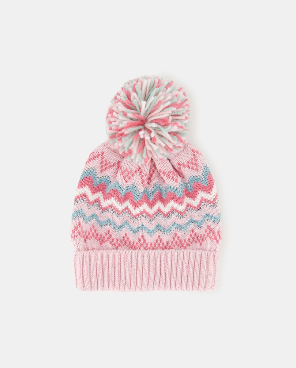 Bonnet jacquard fil lurex assorti