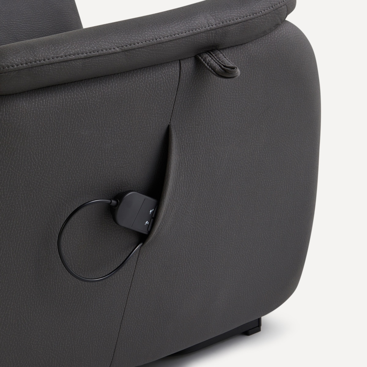 Poltrona Relax Elétrica com Power Lift Arkansas Cinzento-7