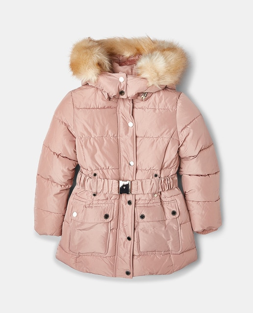 Imagen 0 de Plumífero de niña con capucha