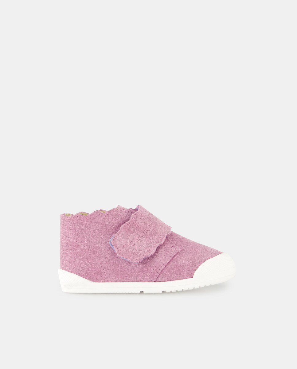 Chaussures montantes Dulce en croûte de cuir à bride autoagrippante