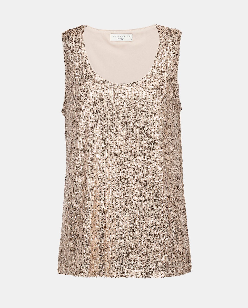 Tshirt fantaisie à sequins