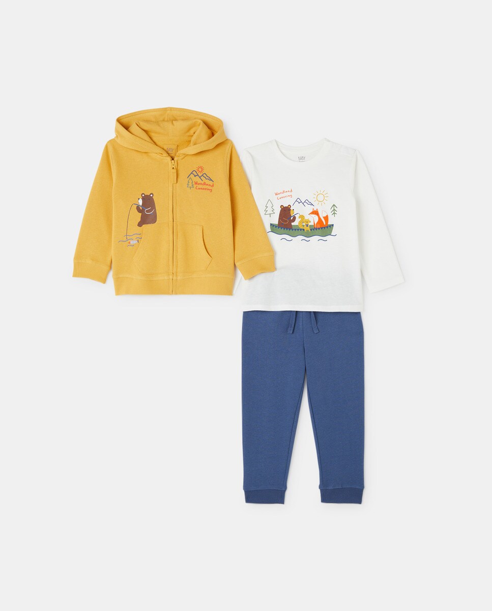 Ensemble 3 pièces sweat ou