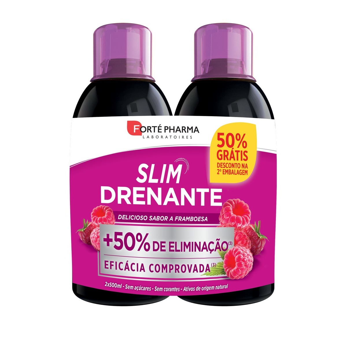 Imagem 0 de Suplemento Alimentar Duo Slim Drenante Framboesa - 2x500 ml