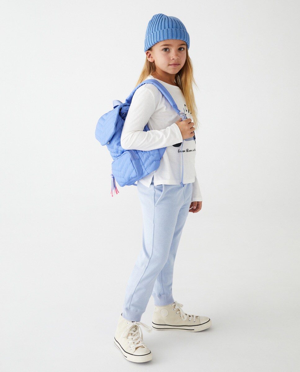 Tshirt manches longues avec imprimé devant