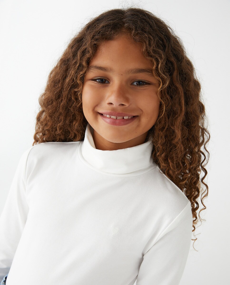 Tshirt basic à col montant