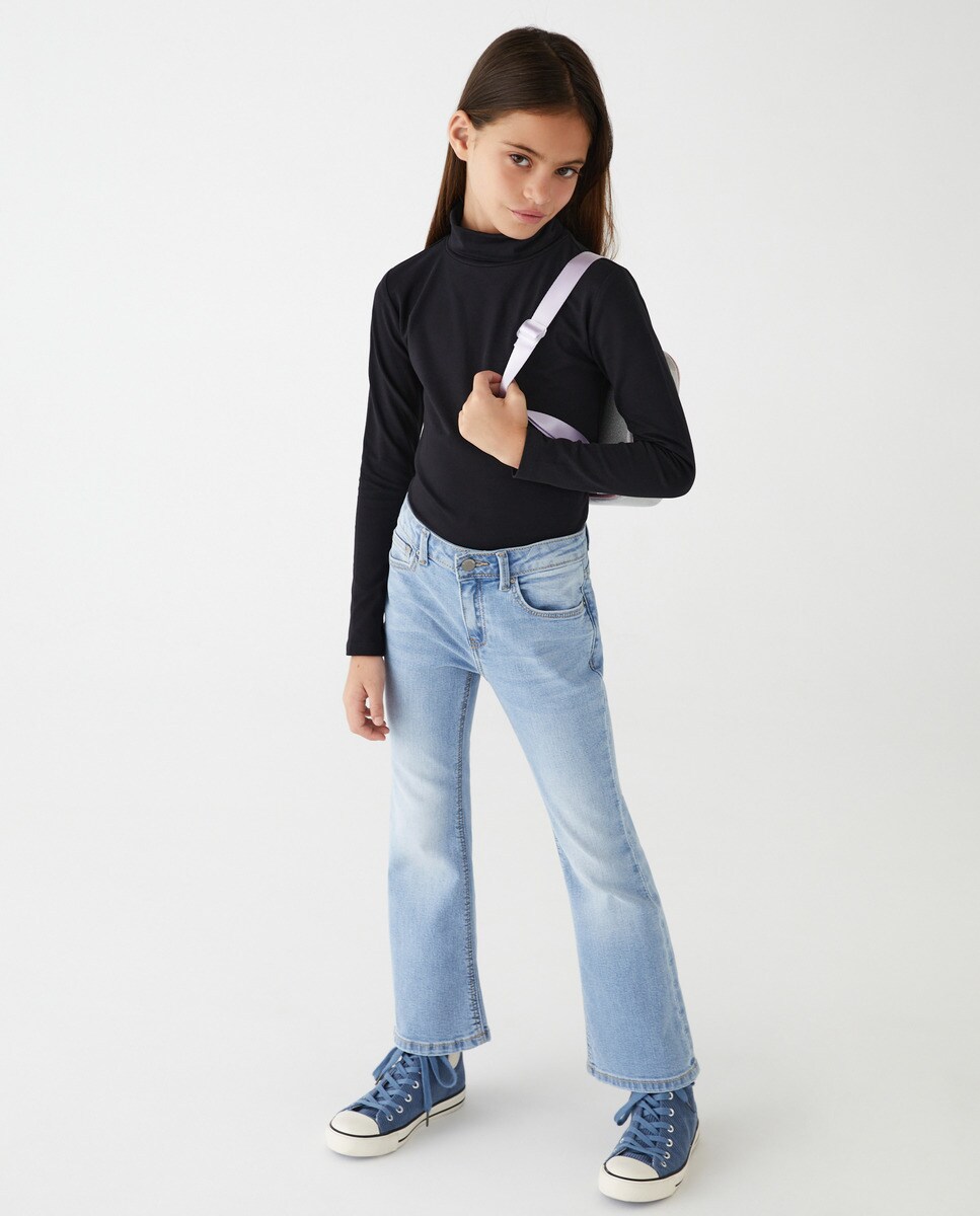 Tshirt basic à col montant