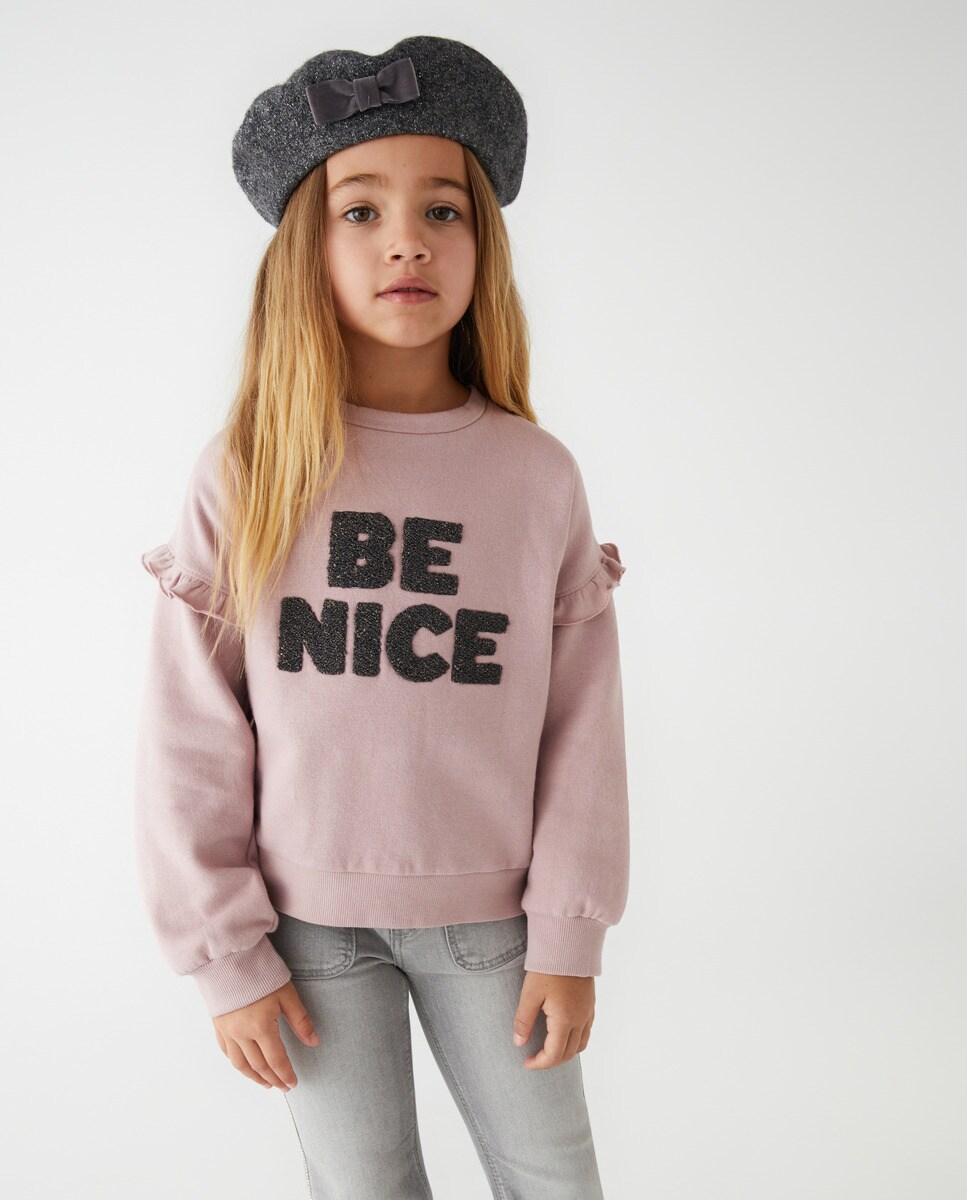 Sweat à manches longues et col rond