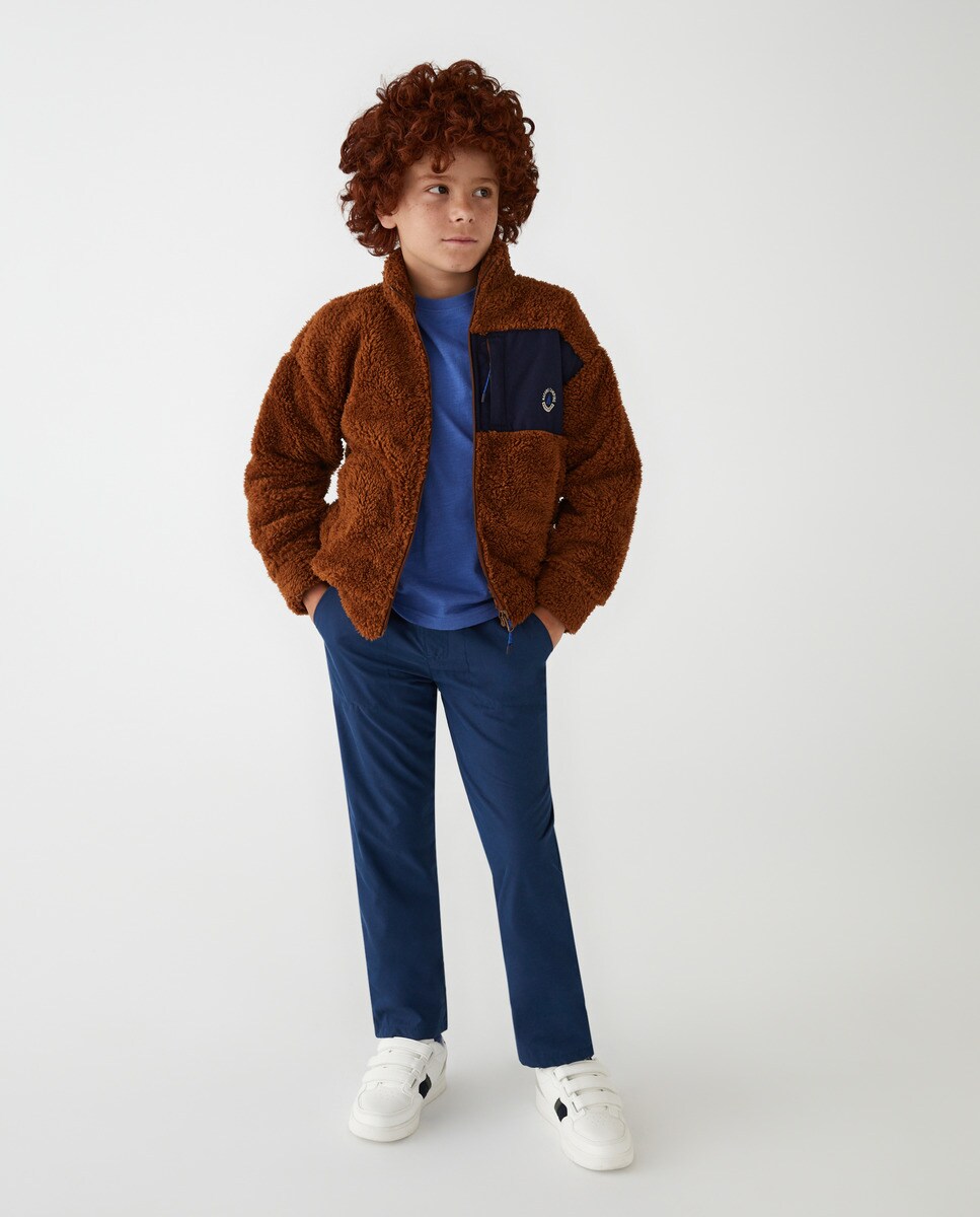 Pantalon uni doublé