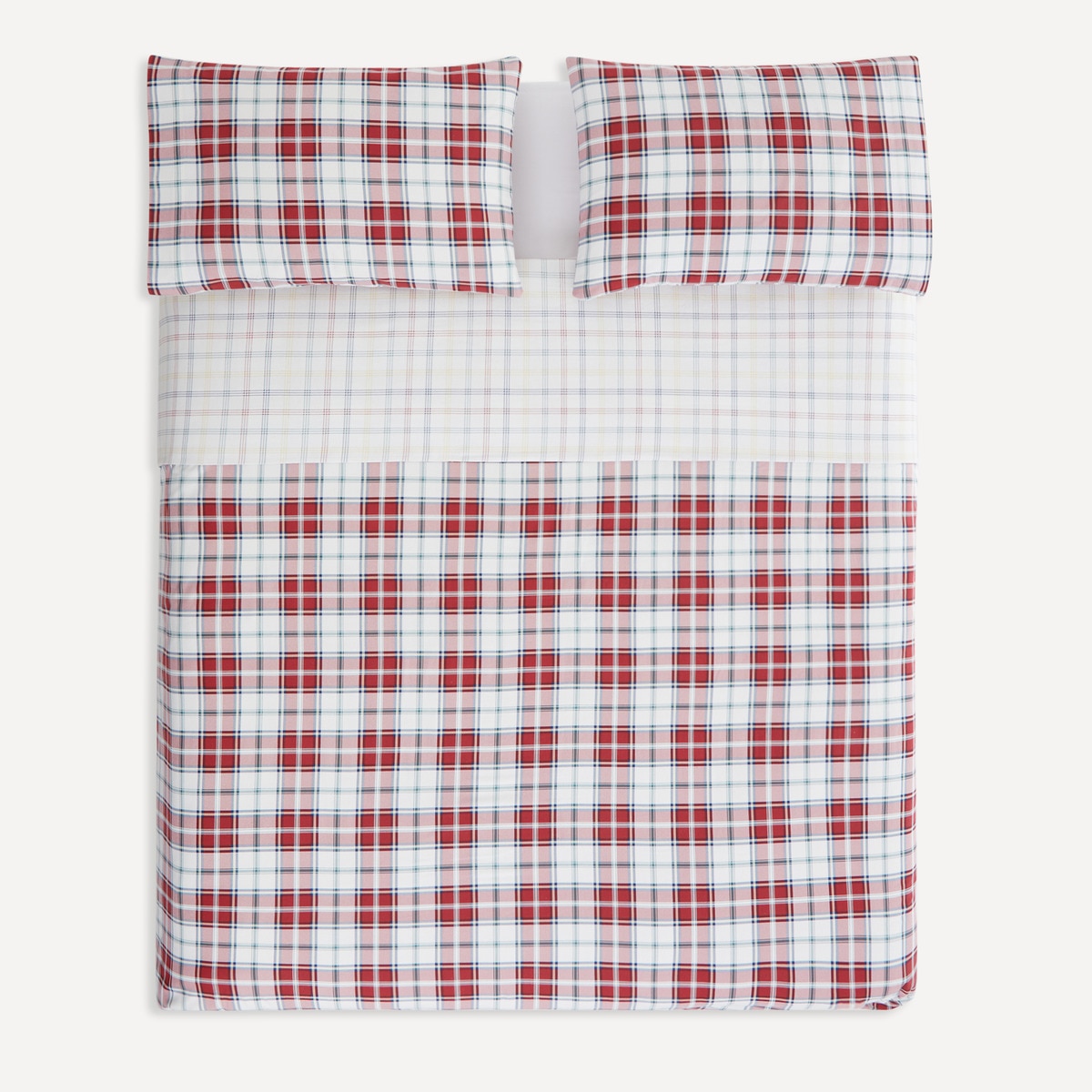 Parure housse de couette en flanelle Kyle Basics