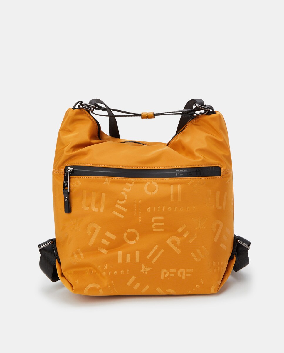 Grand sac hobo conible en sac à dos avec logos