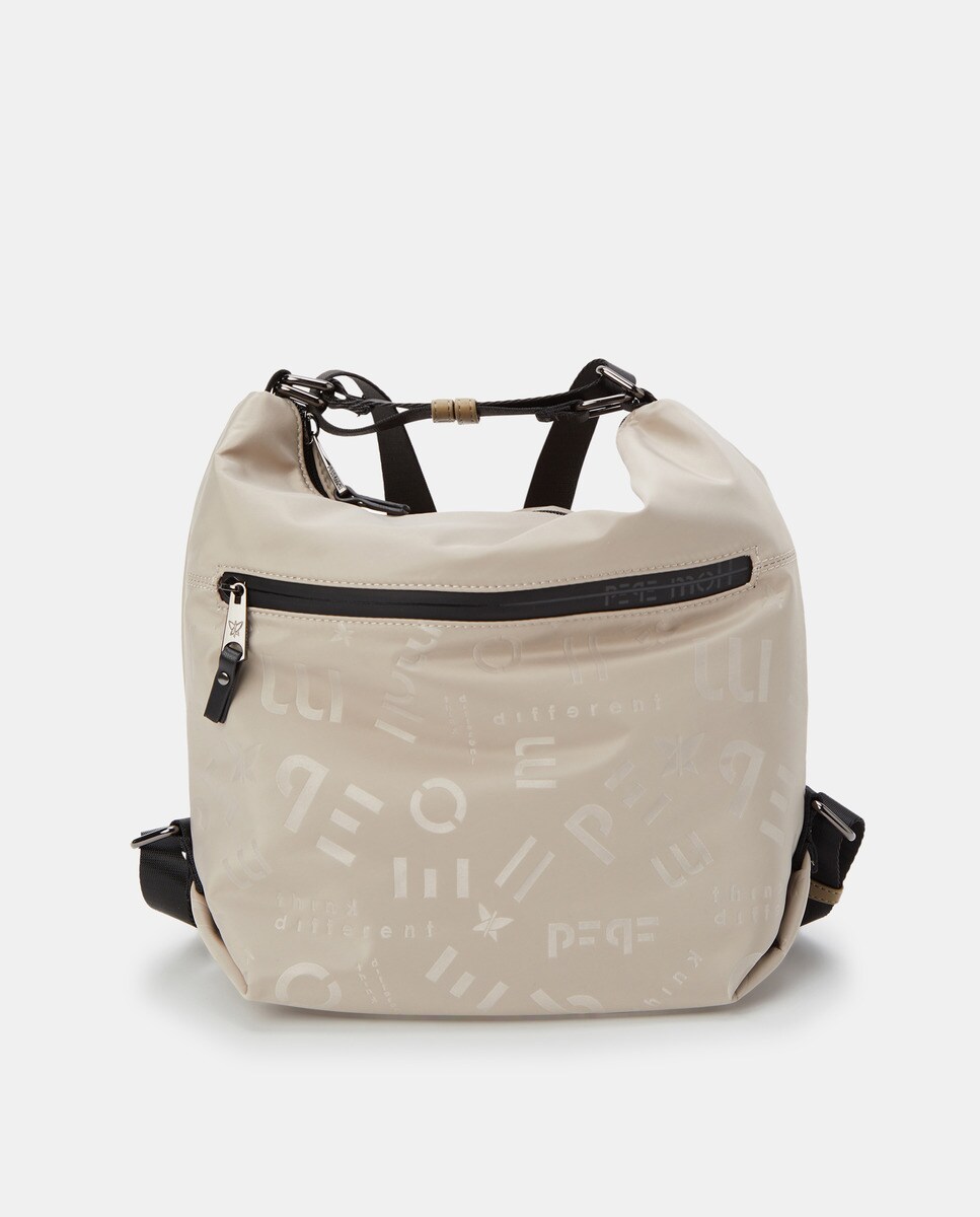 Grand sac hobo conible en sac à dos avec logos