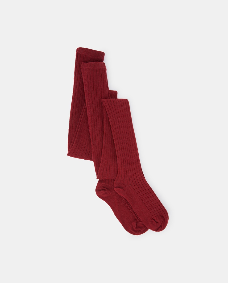 Lot de deux collants côtelés