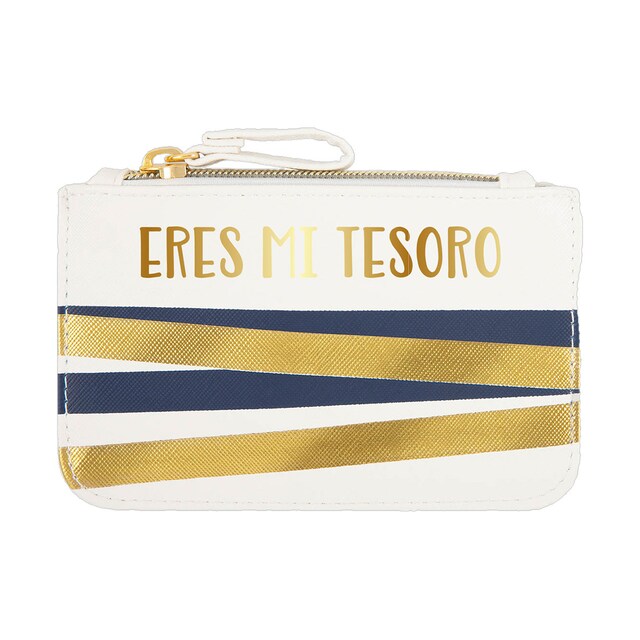 Imagen 0 de Portatodo pequeño con cremallera Eres Mi Tesoro Draeger blanco