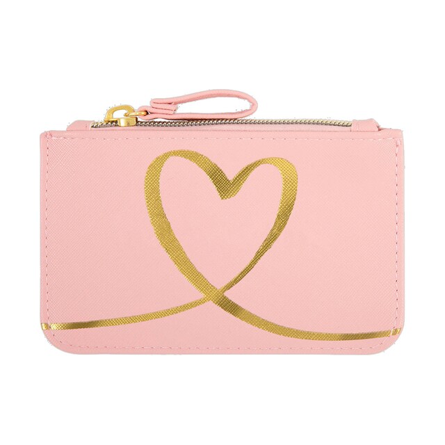 Imagen 0 de Portatodo pequeño con cremallera corazón Draeger rosa