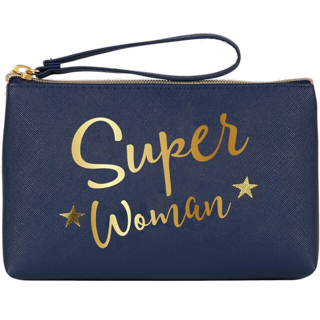 Imagen 0 de Portatodo grande con cremallera Súper Woman Draeger azul oscuro