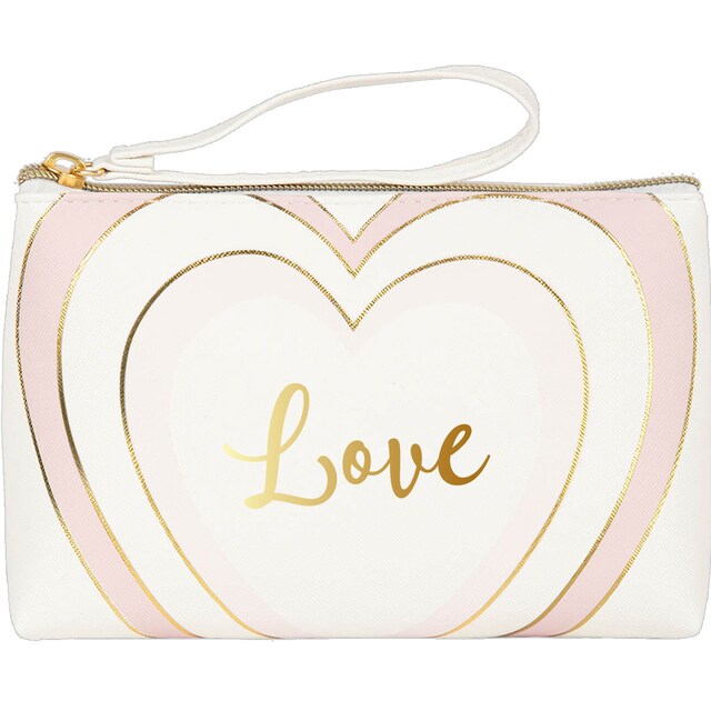 Imagen 0 de Portatodo grande con cremallera Love Draeger blanco