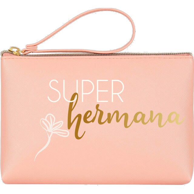 Imagen 0 de Portatodo grande con cremallera Súper Hermana Draeger tono melocotón
