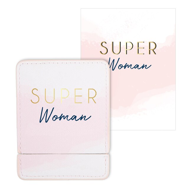 Imagen 0 de Tarjeta espejo Súper Woman Draeger rosa