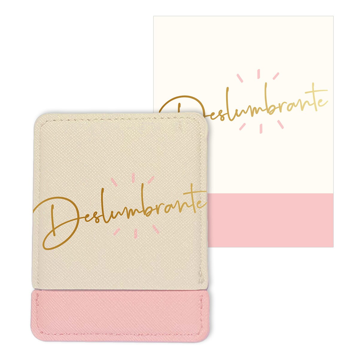 Tarjeta espejo Deslúmbrate Draeger rosa Blanco/Rosa-1