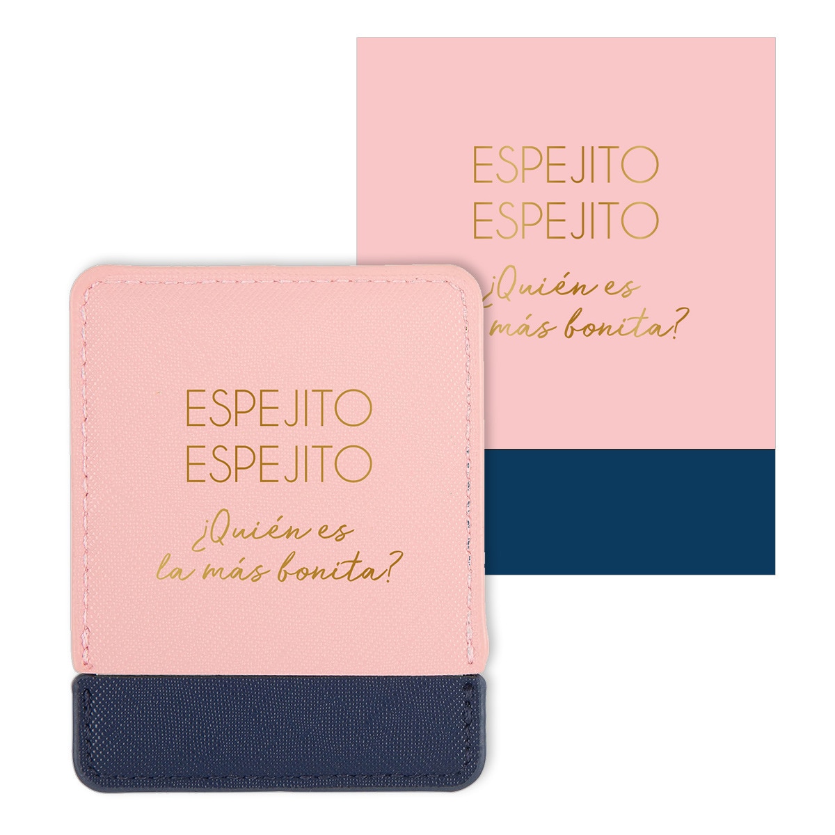 Tarjeta espejo Espejito, espejito Draeger rosa Rosa / Dorado-1