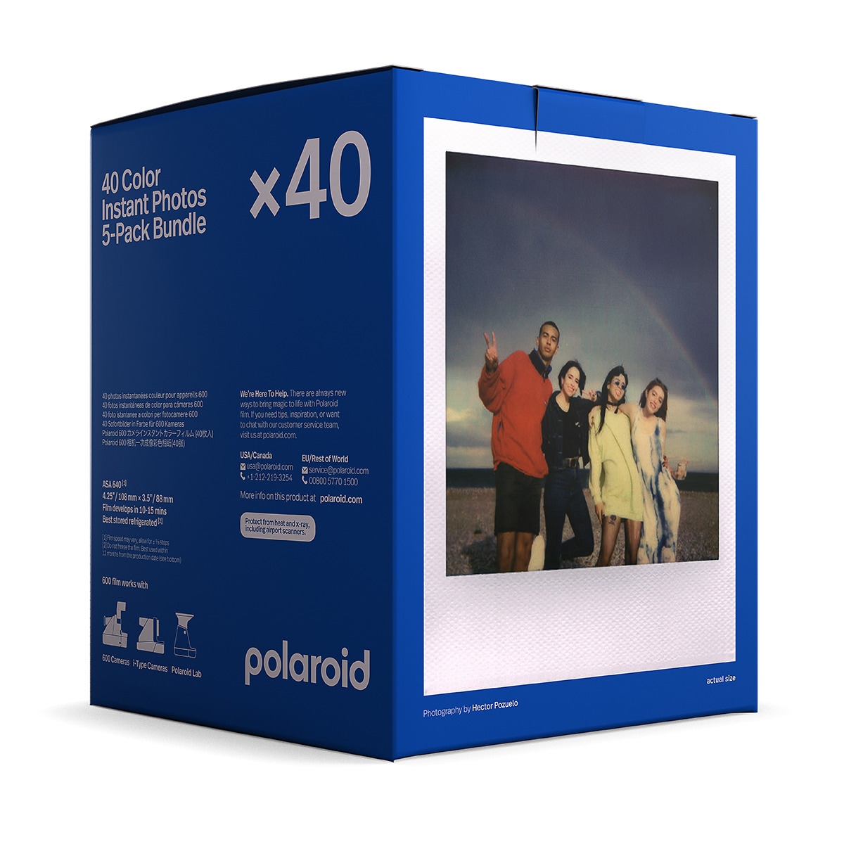 Pack de 5 películas 600 instantáneas Polaroid 3