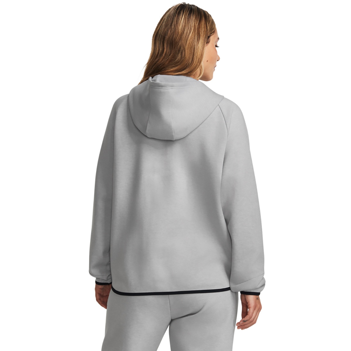 Sweatshirt de Mulher Unstoppable Flece FZ Cinzento-2