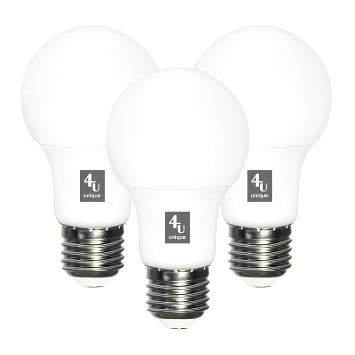 Imagem 0 de Pack de 3 Lâmpadas LED SMD Standard E27 7 W 810 lm 3000 K 450202A