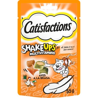 Shake Ups snacks para gatos rellenos Aves a la Brasa envase 55 g - Catisfactions