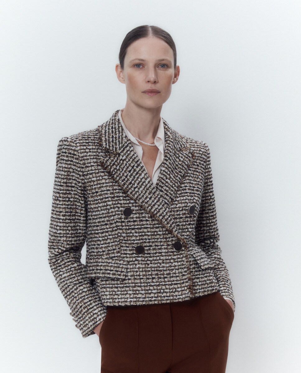 Blazer croisé avec boutons
