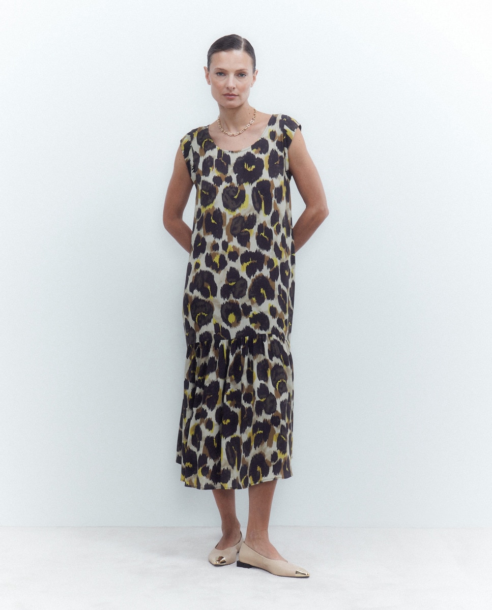 Robe midi sans manches