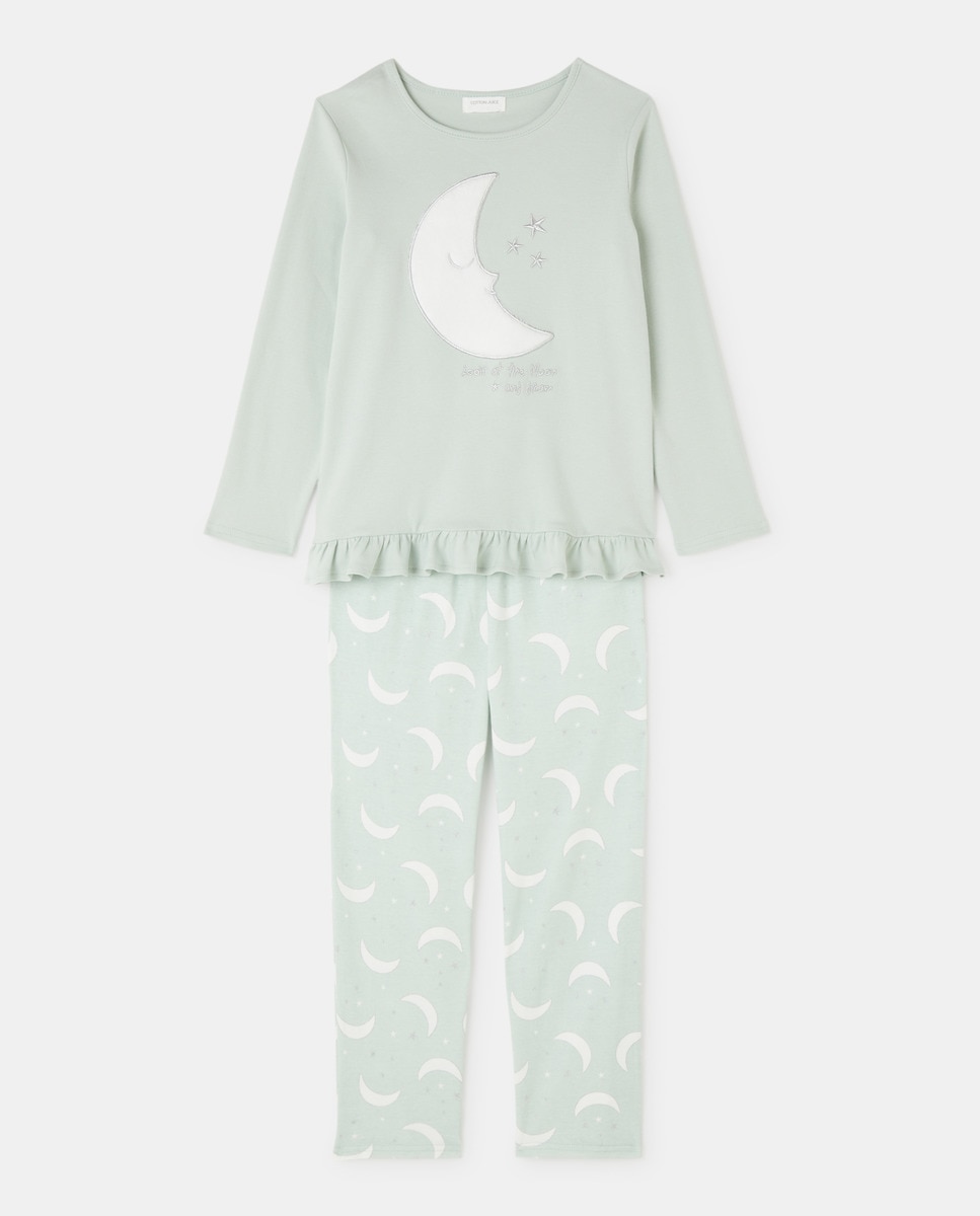 Pyjama interlock lune