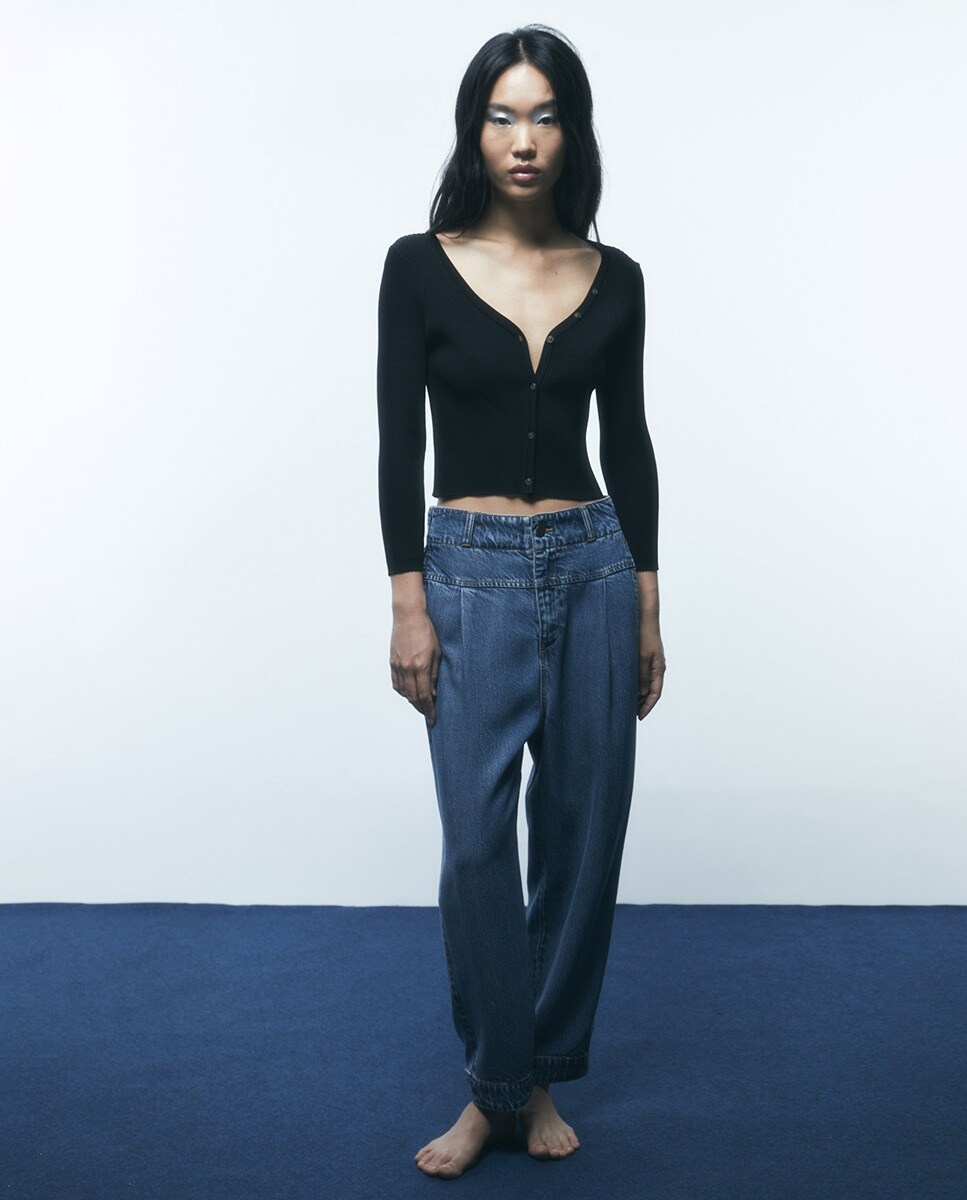 Jean baggy élastique