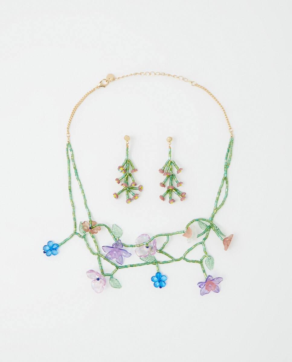 Parure fleurs printemps