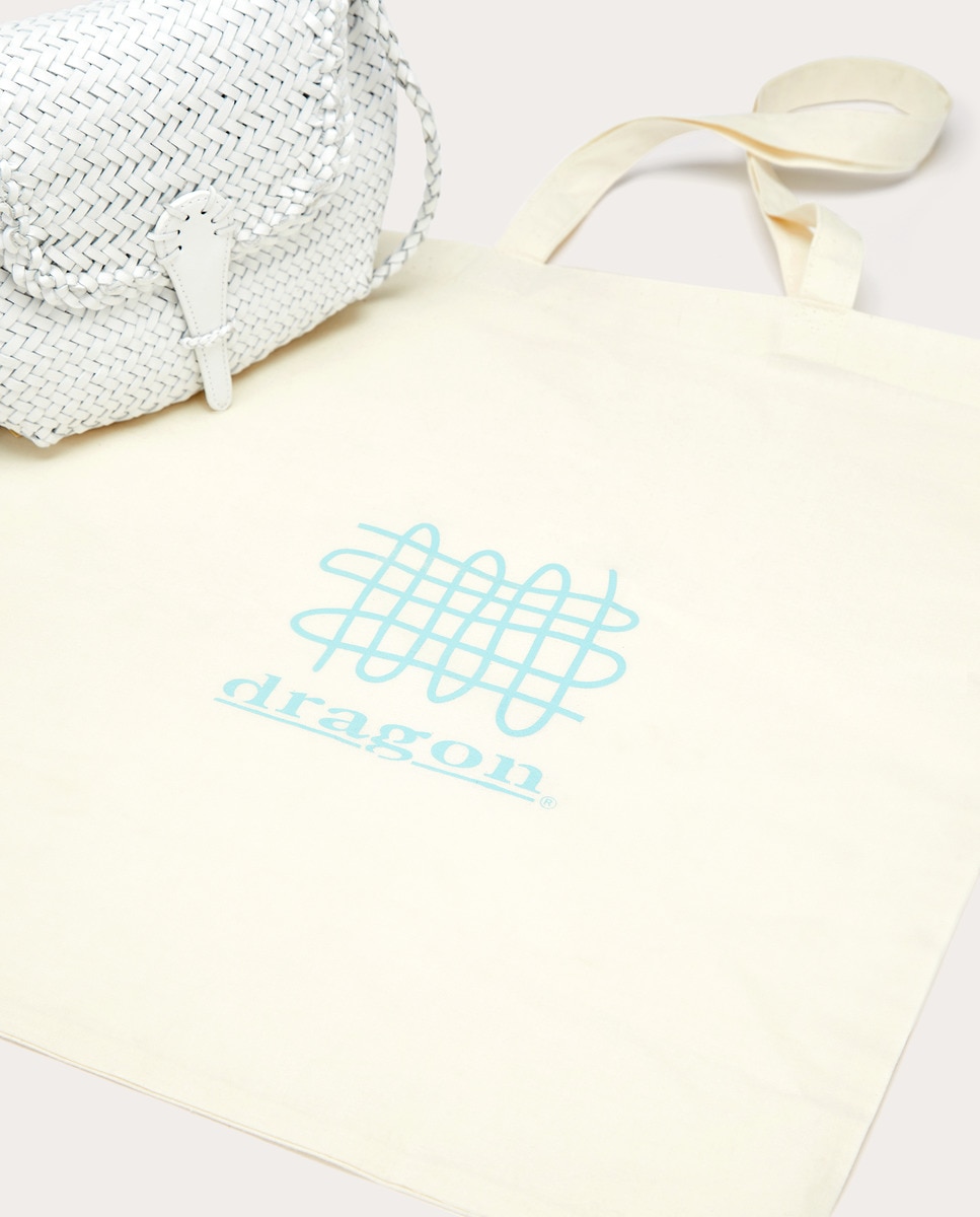 Mala a Tiracolo Mini City de Pele Branco-6