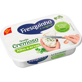 Queijo Fresco de Alho e Ervas para Barrar embalagem 125 g - Fresquinho