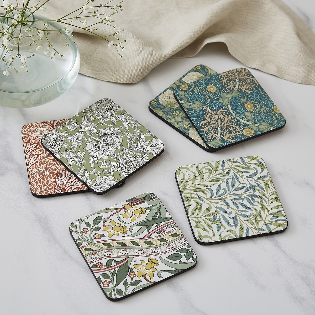 Conjunto de 6 Bases de Copo Morris & Co Multicolor-9