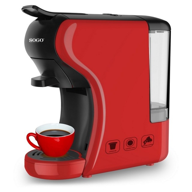 Imagem 0 de Máquina de Café Expresso Sogo CAF-SS-5675-R de 1450 W - Vermelho