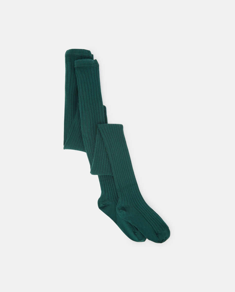 Lot de deux collants côtelés