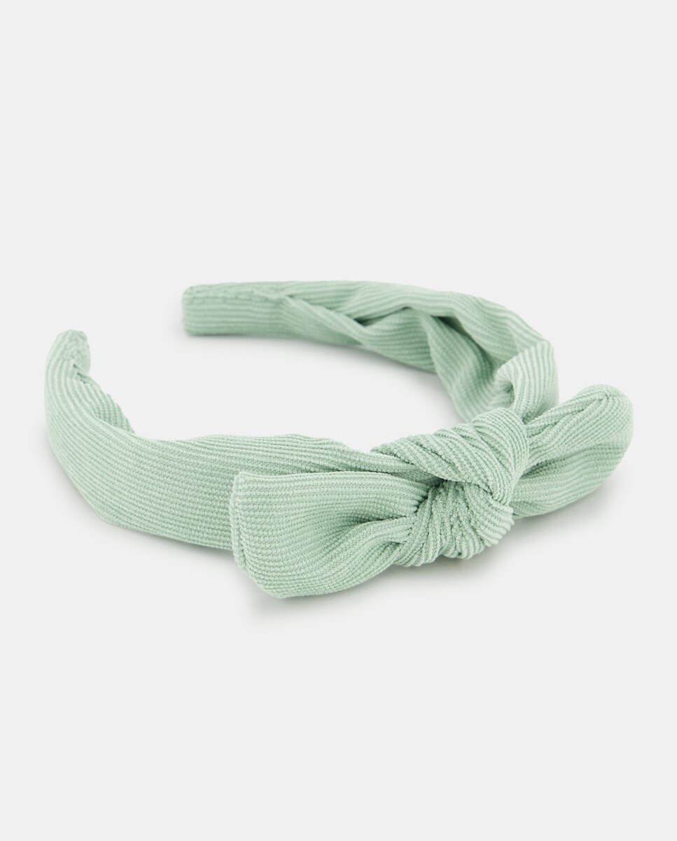 Serretête côtelé avec n?ud