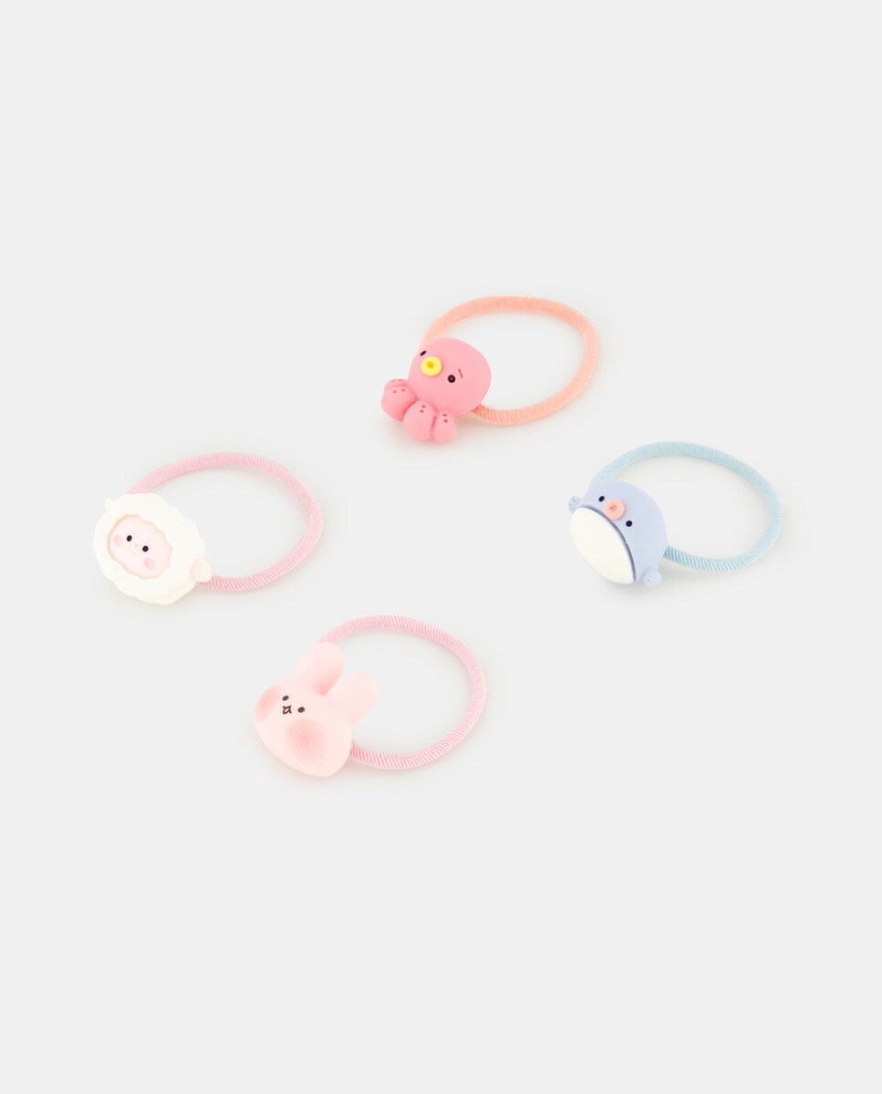 Lot de trois chouchous à figurines