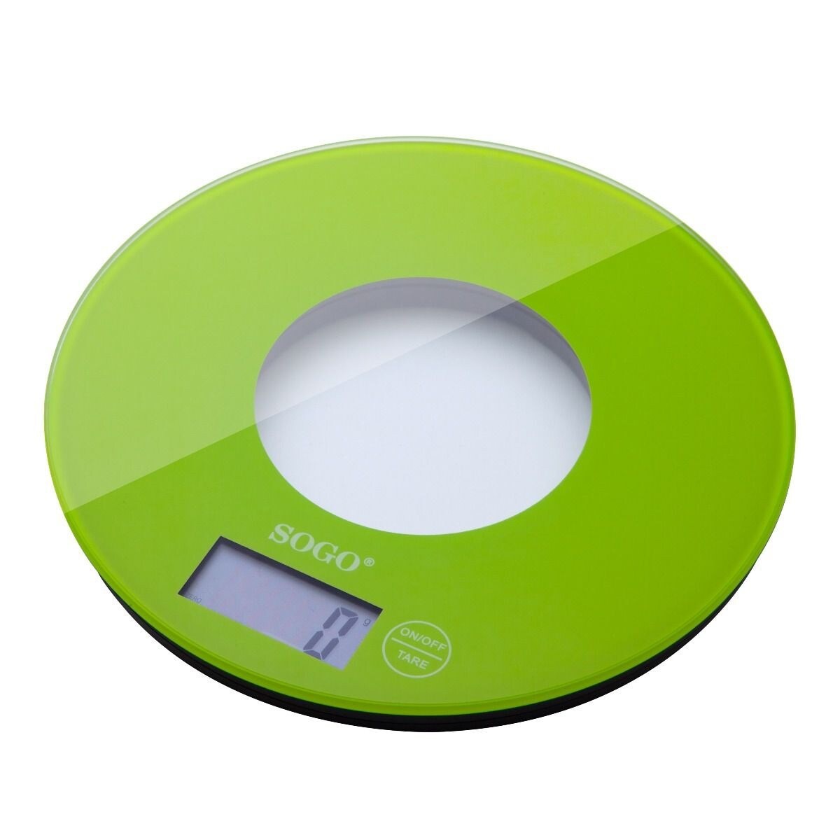 Balança de Cozinha Sogo BAC-SS-3965-G Capacidade de 5 Kg - Vidro e Verde Verde-2