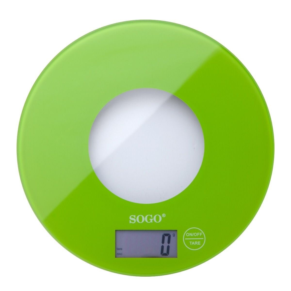 Balança de Cozinha Sogo BAC-SS-3965-G Capacidade de 5 Kg - Vidro e Verde Verde-1