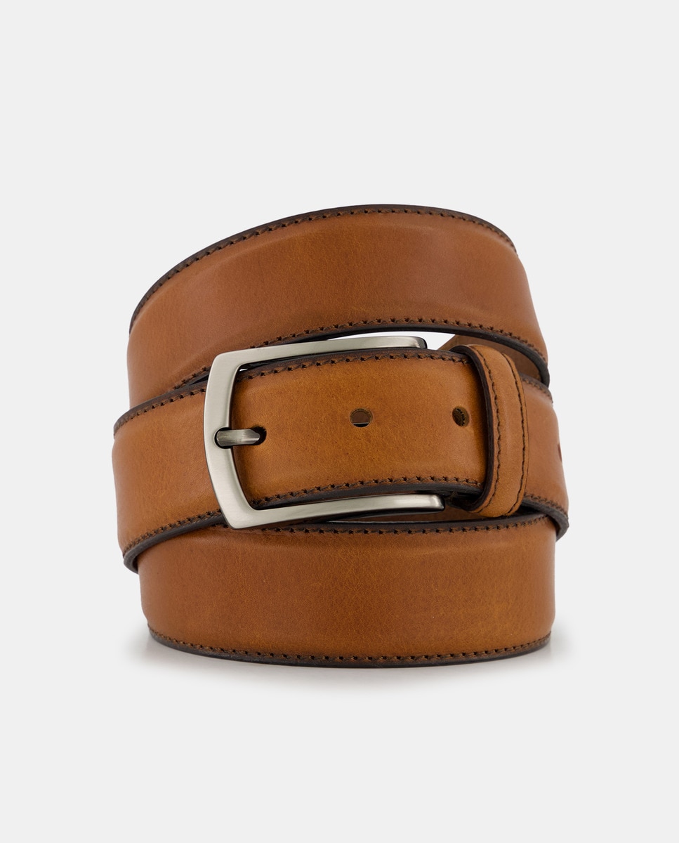 Imagem 0 de Cinto de homem Emidio Tucci em pele castanha