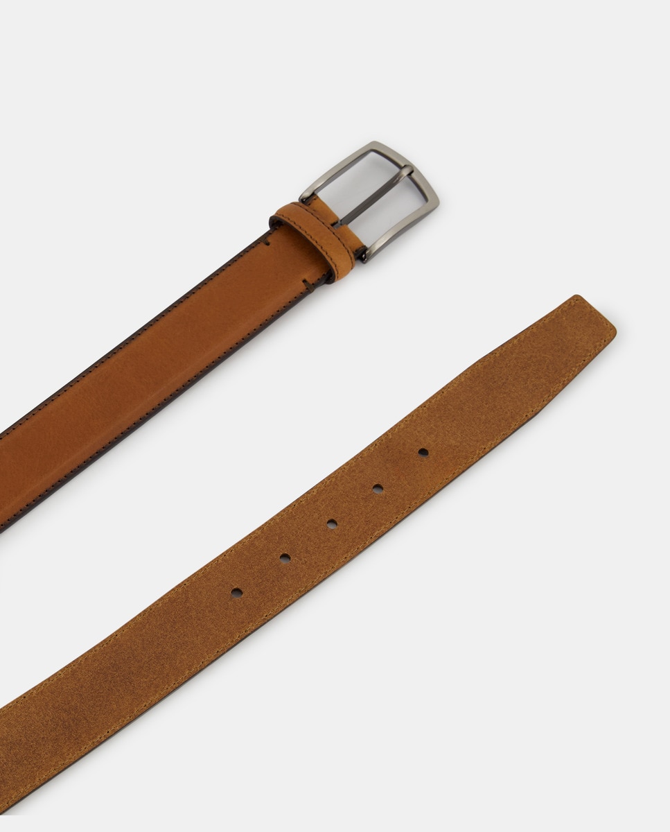 Cinturón De Hombre Emidio Tucci En Piel Marrón Emidio Tucci El