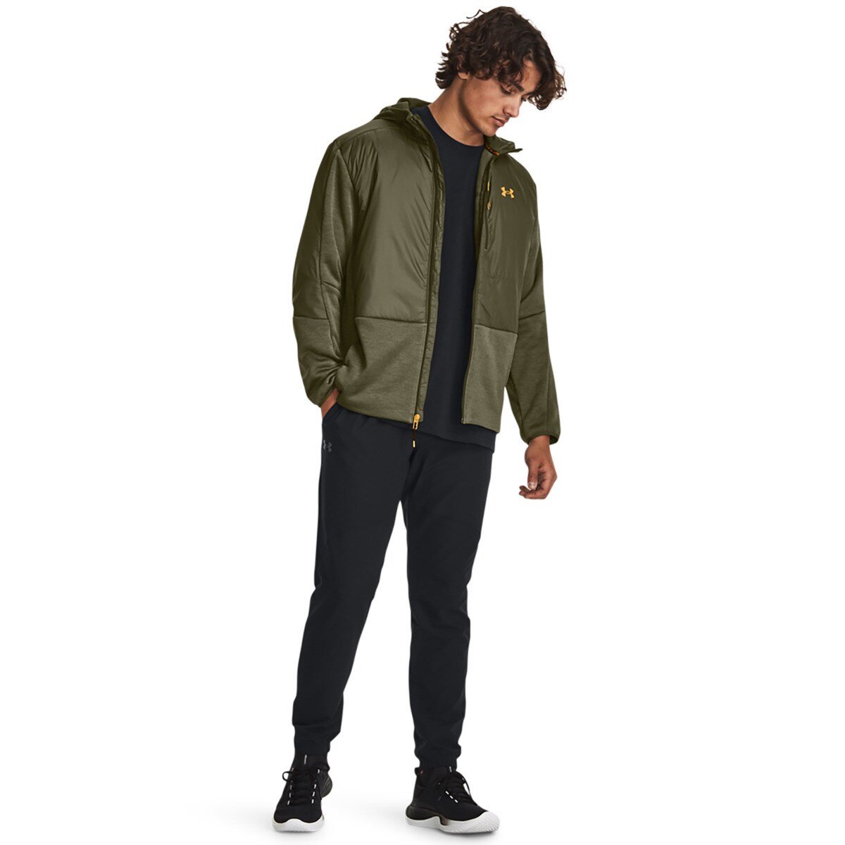 Calças de Homem Stretch Woven Preto-4