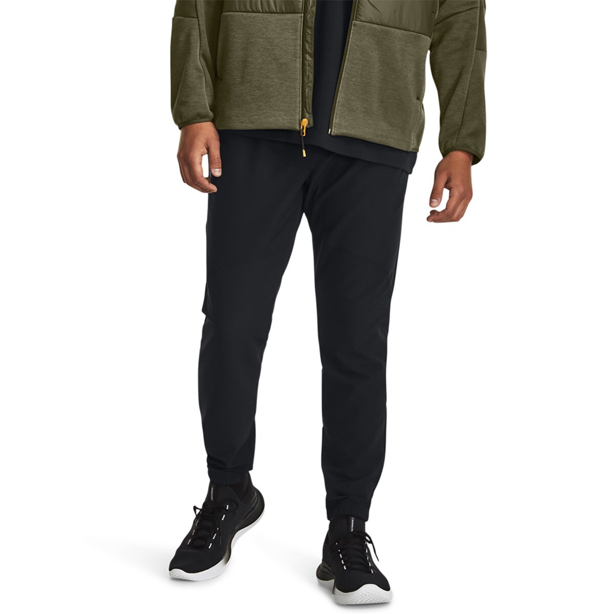 Calças de Homem Stretch Woven Preto-1