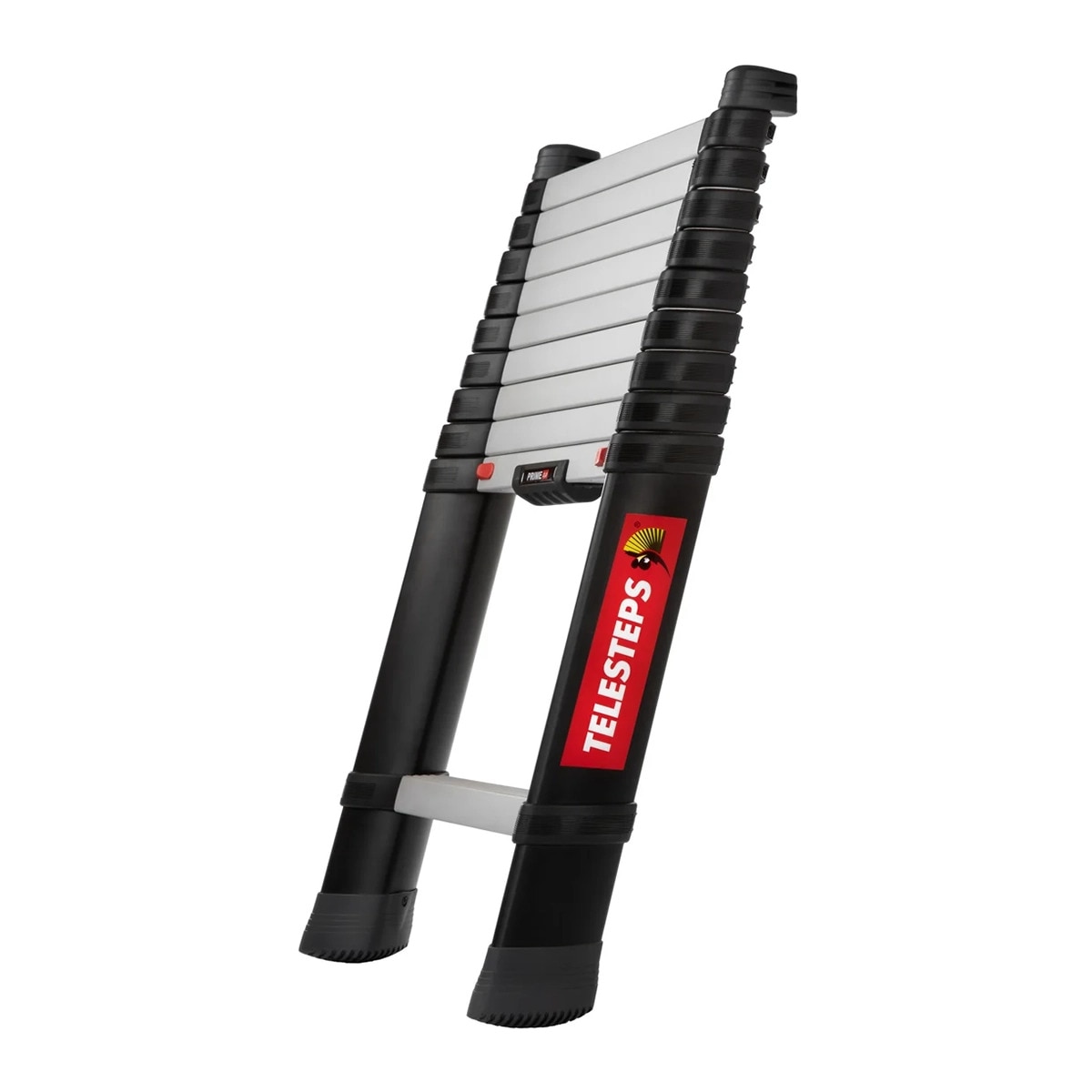 Escalera Telescópica Prime Line 3 m - 9 Peldaños Acero / Negro-1