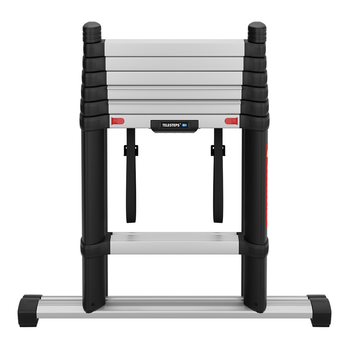 Escada Telescópica 2 Secções Combi Line - 2,30 m Aço/Preto-3